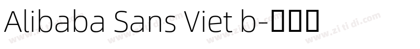 Alibaba Sans Viet b字体转换
